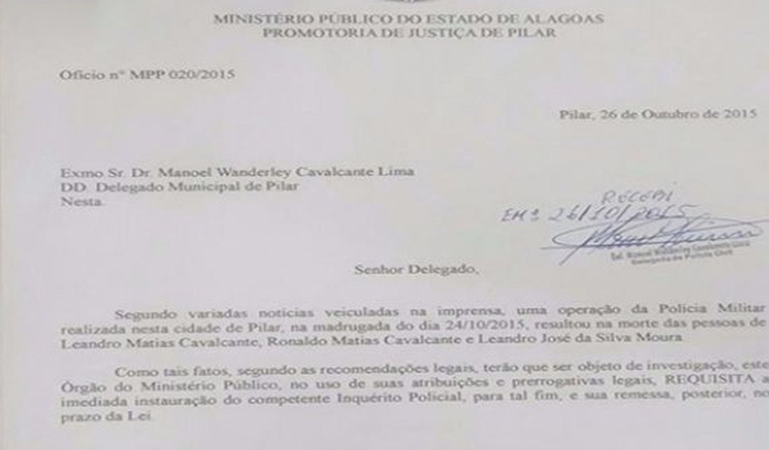 Morte de suspeitos em execução de PMs será investigada