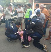 Mulher é atropelada ao atravessar faixa de pedestres em Arapiraca
