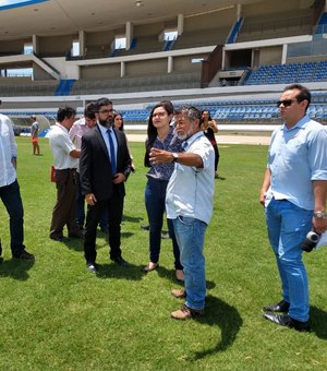 Estádio Rei Pelé recebe grupo de trabalho para melhorias e adequações visando 2019
