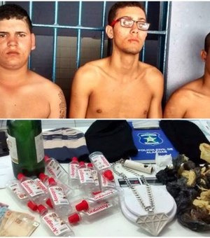 Polícia Civil fecha fábrica de loló e prende três pessoas por tráfico de drogas