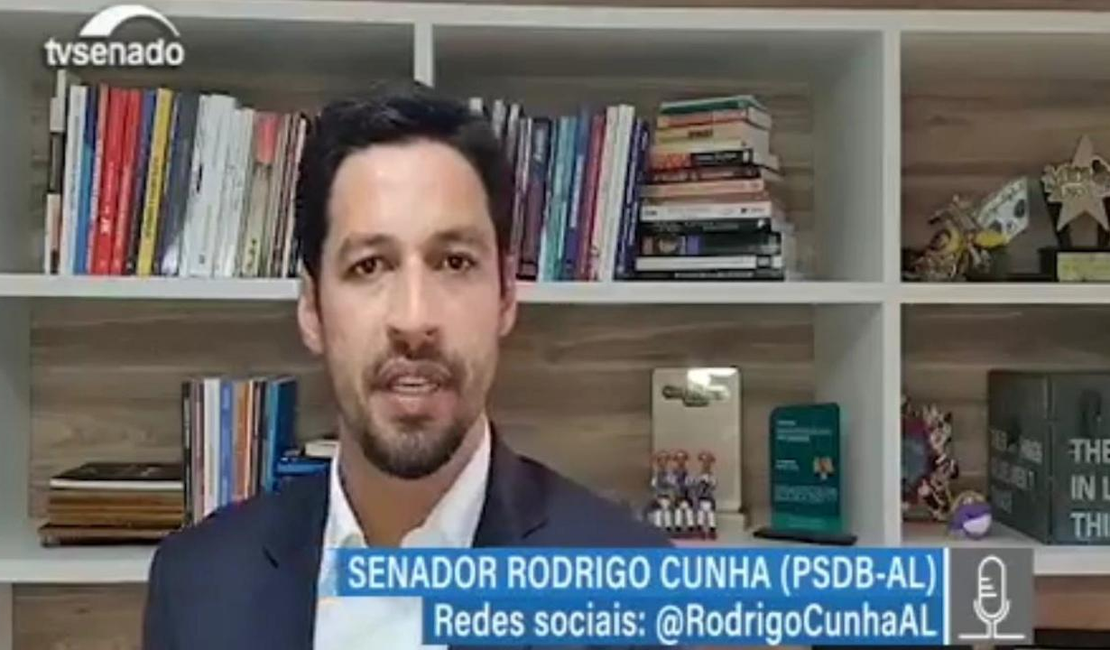 Em pronunciamento, Rodrigo Cunha defende crédito para famílias e empresas sobreviverem à crise