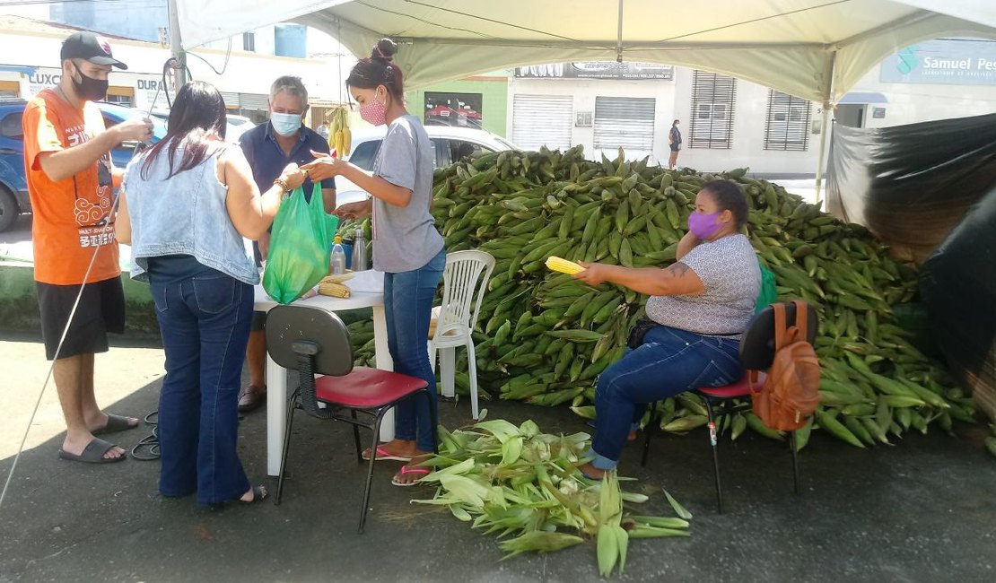 Comerciantes seguem otimistas com a venda de milho verde em Maceió