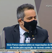Élcio Franco diz que compra de cloroquina foi para tratamento de malária, e não de Covid