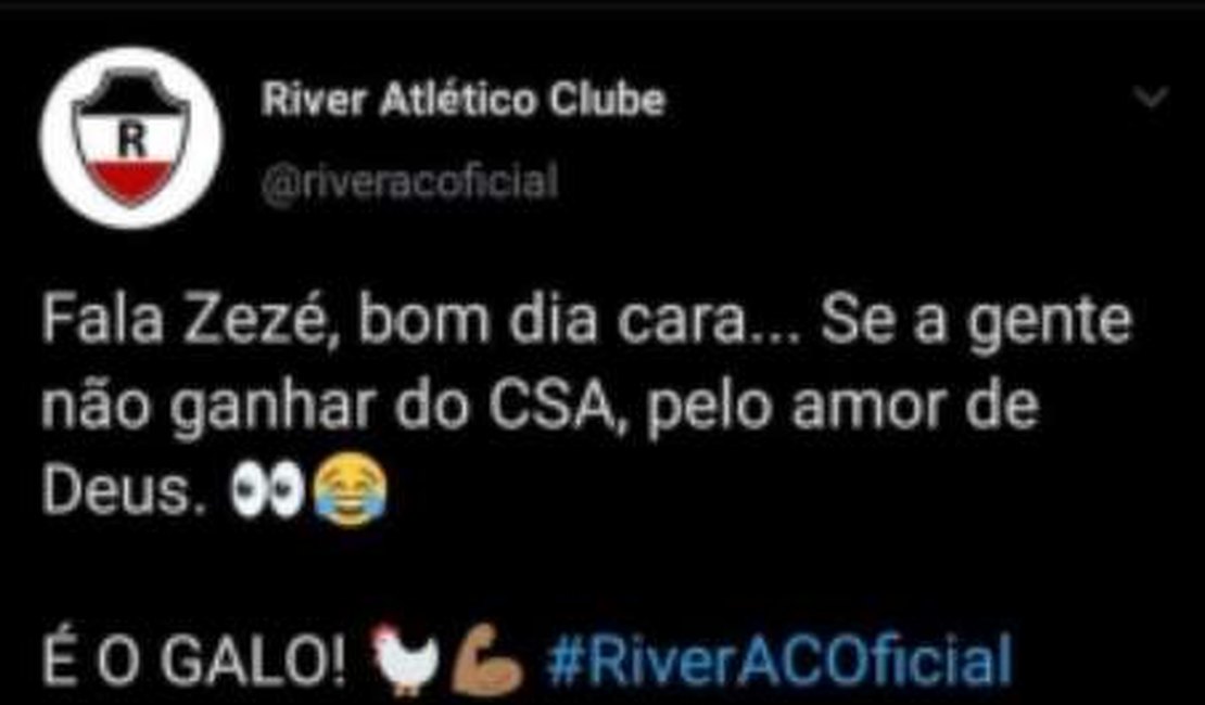 'Meme' de Thiago Neves é usado pelo River-PI para zoar o CSA