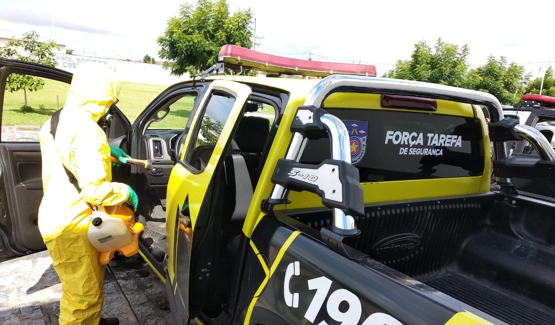 Batalhão da Polícia Militar de Penedo passa por desinfecção preventiva