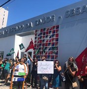 Enfermeiros protestam em apoio à vítima de assédio moral no HGE