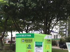 Prefeitura instala mais um ponto para coleta de material reciclável