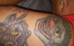  Suspeito tem tatuagem que fazem apologia à morte de policiais