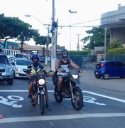 Barro Duro e Rotary recebem faixa de parada para motociclistas