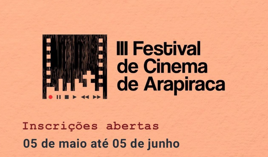 3ª edição do Festival de Cinema de Arapiraca está com inscrições abertas
