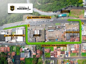 DMTT implanta novo contorno de quadra na Avenida Menino Marcelo, em Maceió