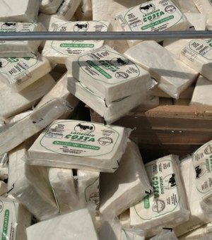 FPI apreende 400 quilos de queijo coalho no Sertão