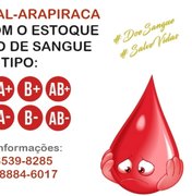 Hemoal de Arapiraca está com estoque baixo de sangue e precisa de doadores