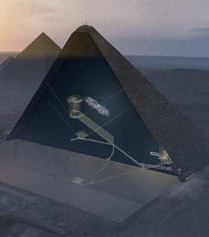 Espaço vazio dentro da Grande Pirâmide de Gizé é descoberto por cientistas