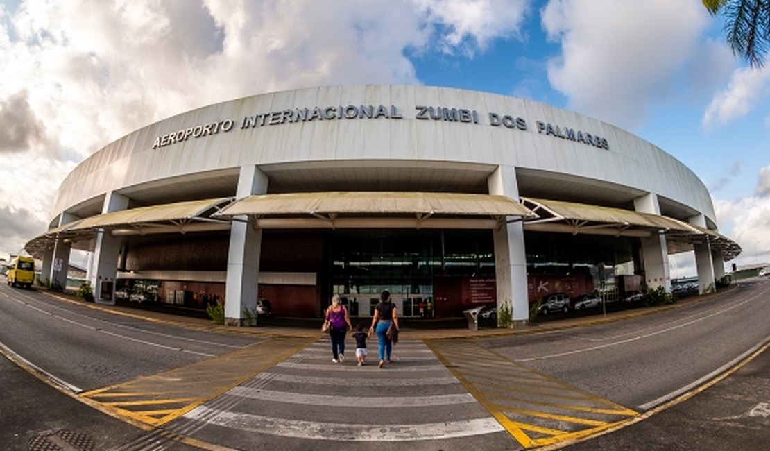 Número de passageiros diminui quase 50% no Aeroporto Zumbi dos Palmares em 2020