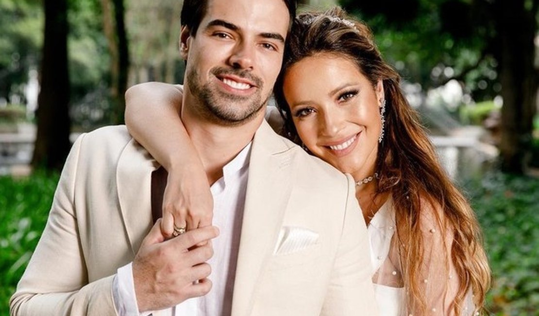 Renata Dominguez e Leandro Gléria se casam em São Paulo