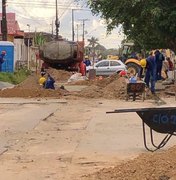 Nova Maceió: prefeitura pavimenta ruas do contorno da Bomba do Gonzaga