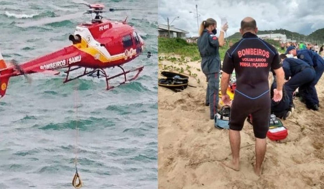 Professora morre afogada após cair de costão quando fazia fotos em praia