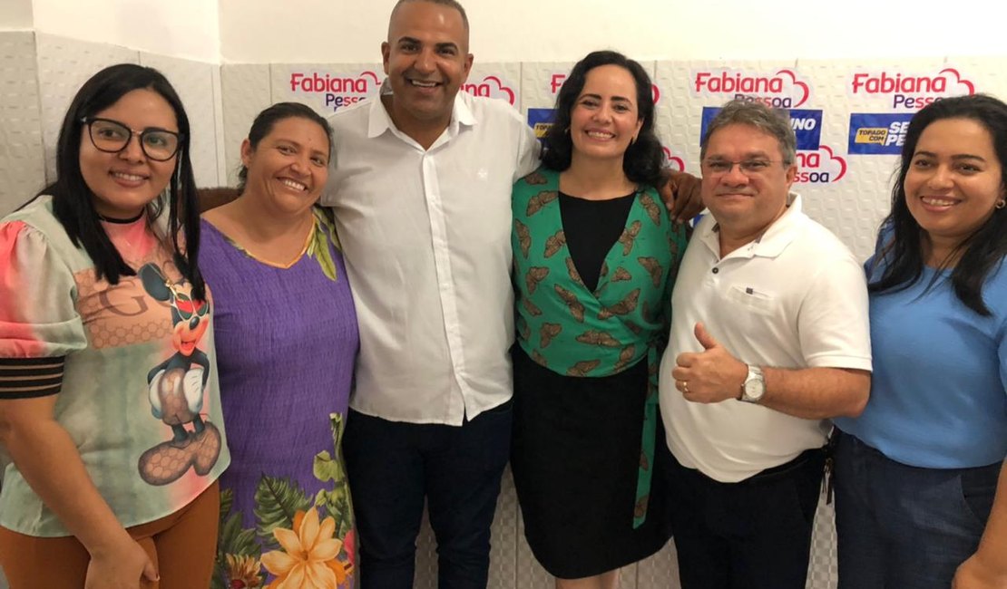Fabiana Pessoa recebe apoios importantes em  São Miguel dos Campos