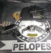 Três homens são presos pelo crime de porte ilegal de arma fogo na Colônia Leopoldina