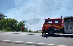 Bombeiros apagam incêndio em Maragogi