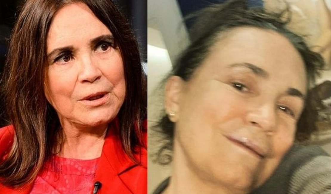 Regina Duarte cai de cara no chão e quebra três dentes: 'Pisei em falso'