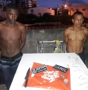Dupla é presa por tráfico de drogas em prédio abandonado na Cruz das Almas