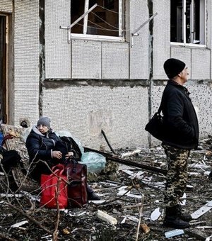 Primeiro dia de invasão russa termina com 57 ucranianos mortos e 169 feridos