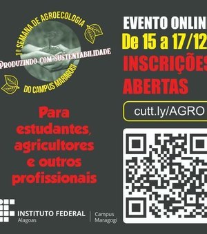 Ifal Maragogi anuncia 1ª Semana de Agroecologia