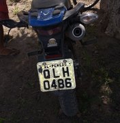 Populares encontram motocicleta abandonada em comunidade rural