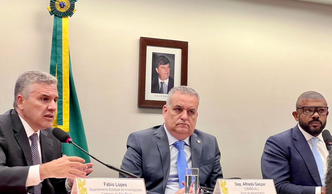 Deputado Alfredo Gaspar preside audiência pública sobre combate ao crime organizado no Brasil