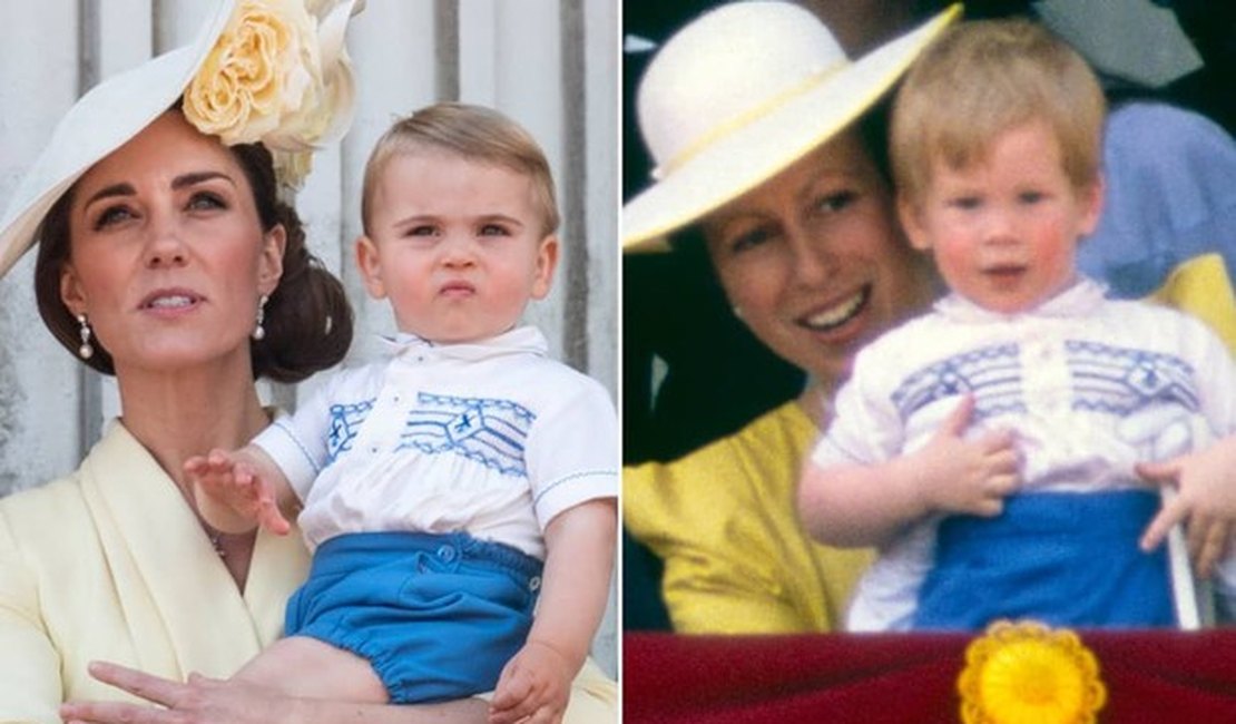 Príncipe Louis usa look usado por Príncipe Harry em 1986