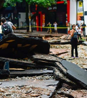 Devastadora, chuva em BH arranca asfalto e deixa 53 mortos