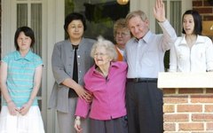 Aos 65 anos, Jenkins voltou a ver a mãe, de 91 anos, em Weldon, na Carolina do Norte