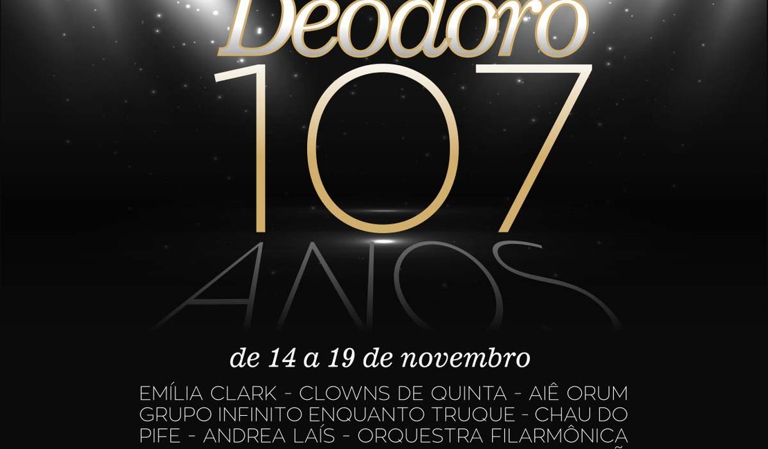 Diteal prepara programação especial para comemorar os 107 anos do Teatro Deodoro