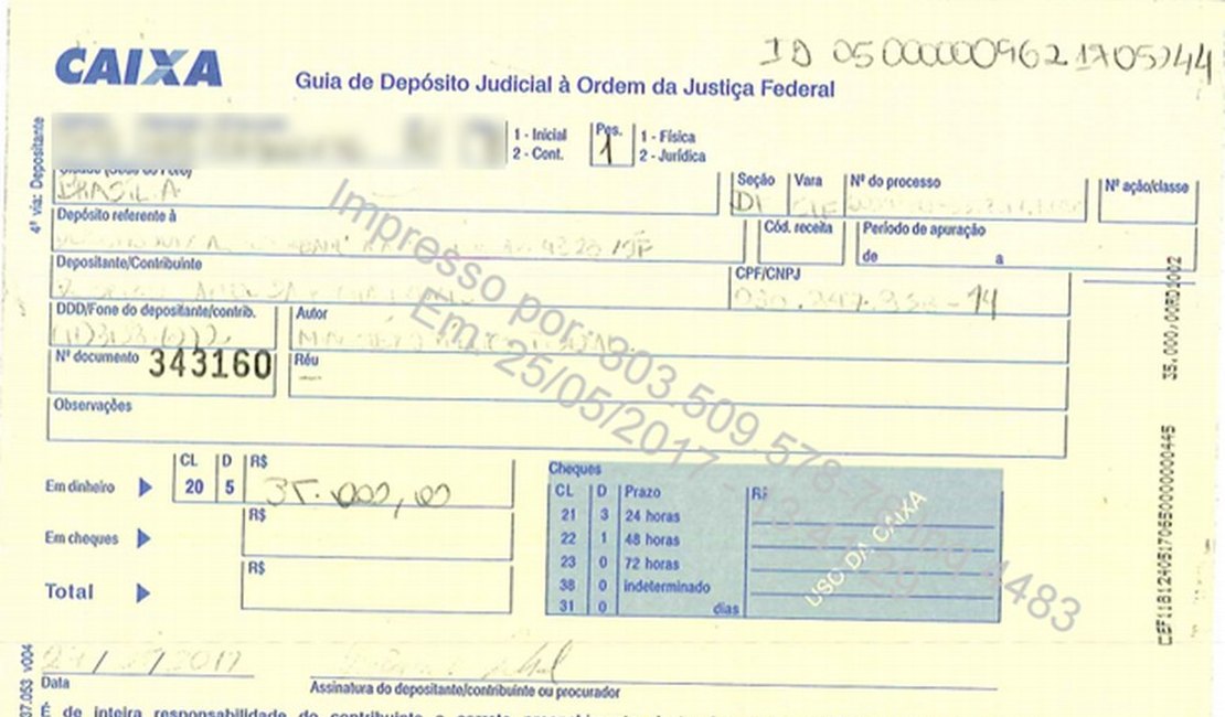 Deputado devolve R$ 35 mil que faltavam em mala de dinheiro