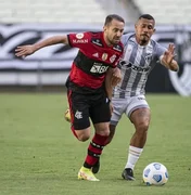 Flamengo e Ceará perdem chances e empatam no Castelão; Rubro-Negro entra no G4