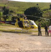 Helicóptero da Segurança Pública faz buscas por professor desaparecido