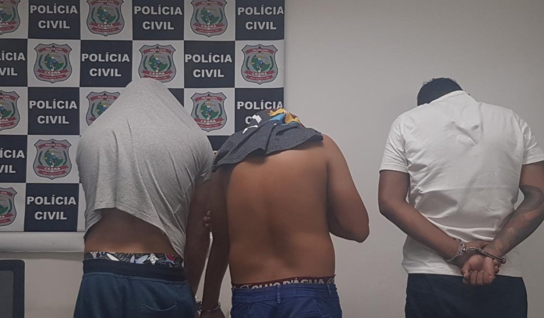 Trio é preso após ameaçar funcionário de lotérica para ser cúmplice em assalto ao estabelecimento