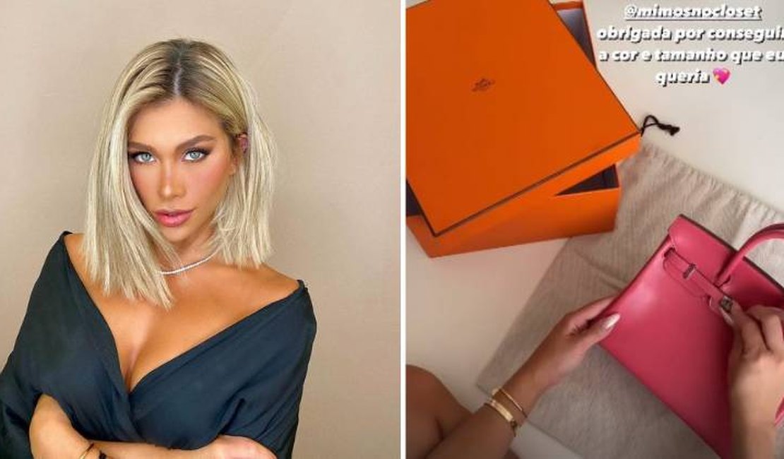 Flavia Pavanelli ostenta bolsa de luxo avaliada em R$ 120 mil