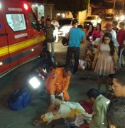 [Vídeo] Motociclista com sinais de embriaguez provoca acidente em Arapiraca