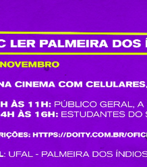 5ª Mostra Sesc de Cinema será realizada entre os dias 7 e 10 de novembro em Palmeira dos Índios