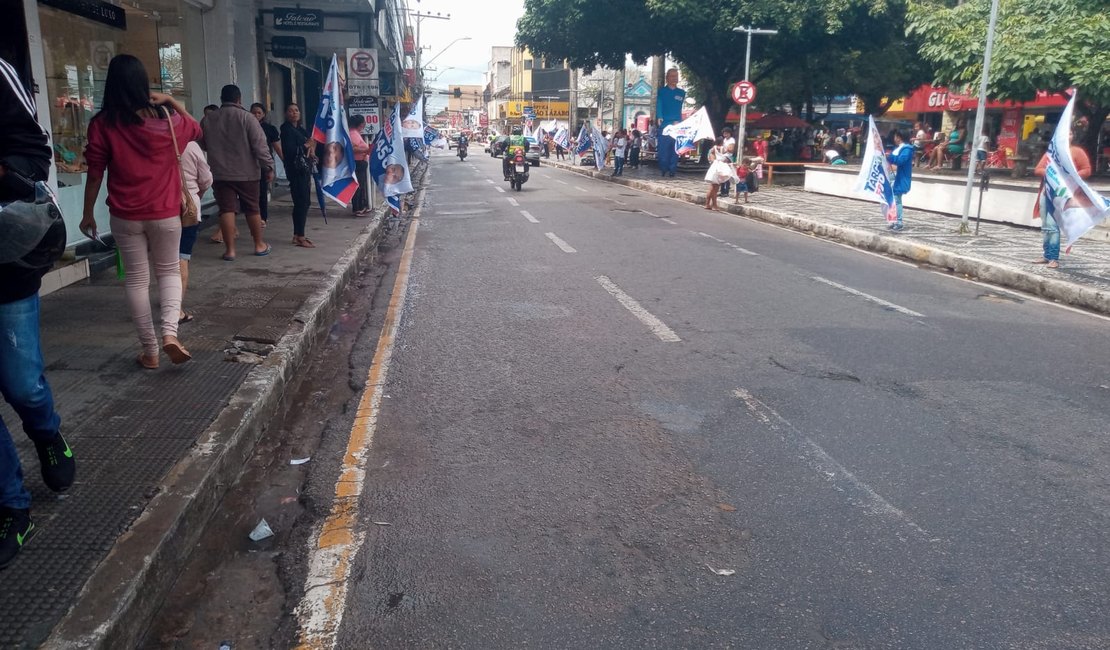[Vídeo] Início de propaganda eleitoral deixa ruas de Arapiraca movimentadas