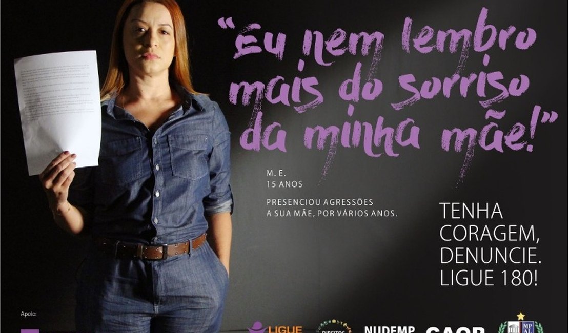 MP de Alagoas lança campanha contra a violência domiciliar