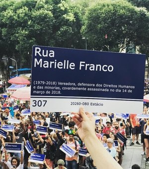 Protesto no RJ distribui 1.000 placas com nome de Marielle
