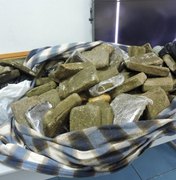 Mais de 140 quilos de maconha foram apreendidos neste final de semana em Alagoas
