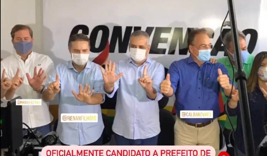 Sem anunciar nome do vice, MDB oficializa candidatura de Alfredo Gaspar à prefeitura de Maceió