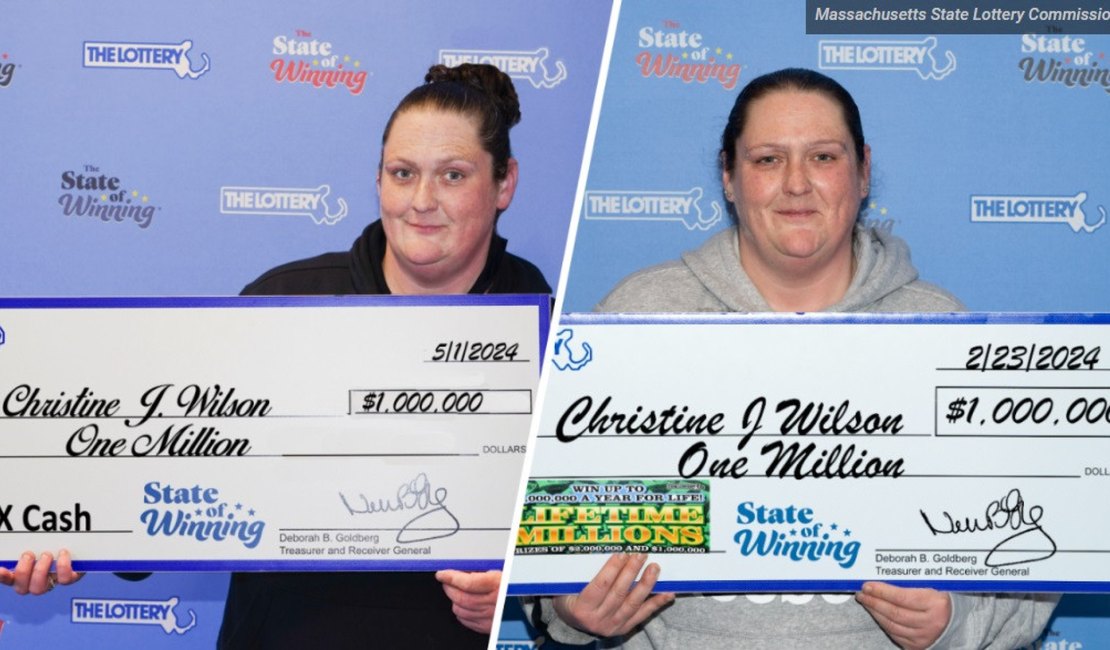 Mulher vence loteria de 1 milhão pela segunda vez em 10 semanas