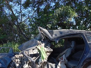 Acidente entre uma carreta e um carro deixa quatro vítimas em Junqueiro