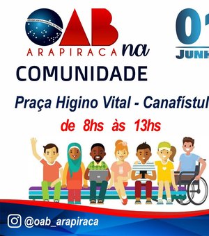 ”OAB na Comunidade” promove ações no bairro Canafístula no próximo sábado